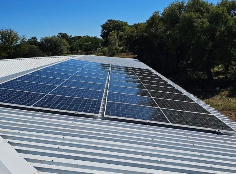 Rooftop solar installation