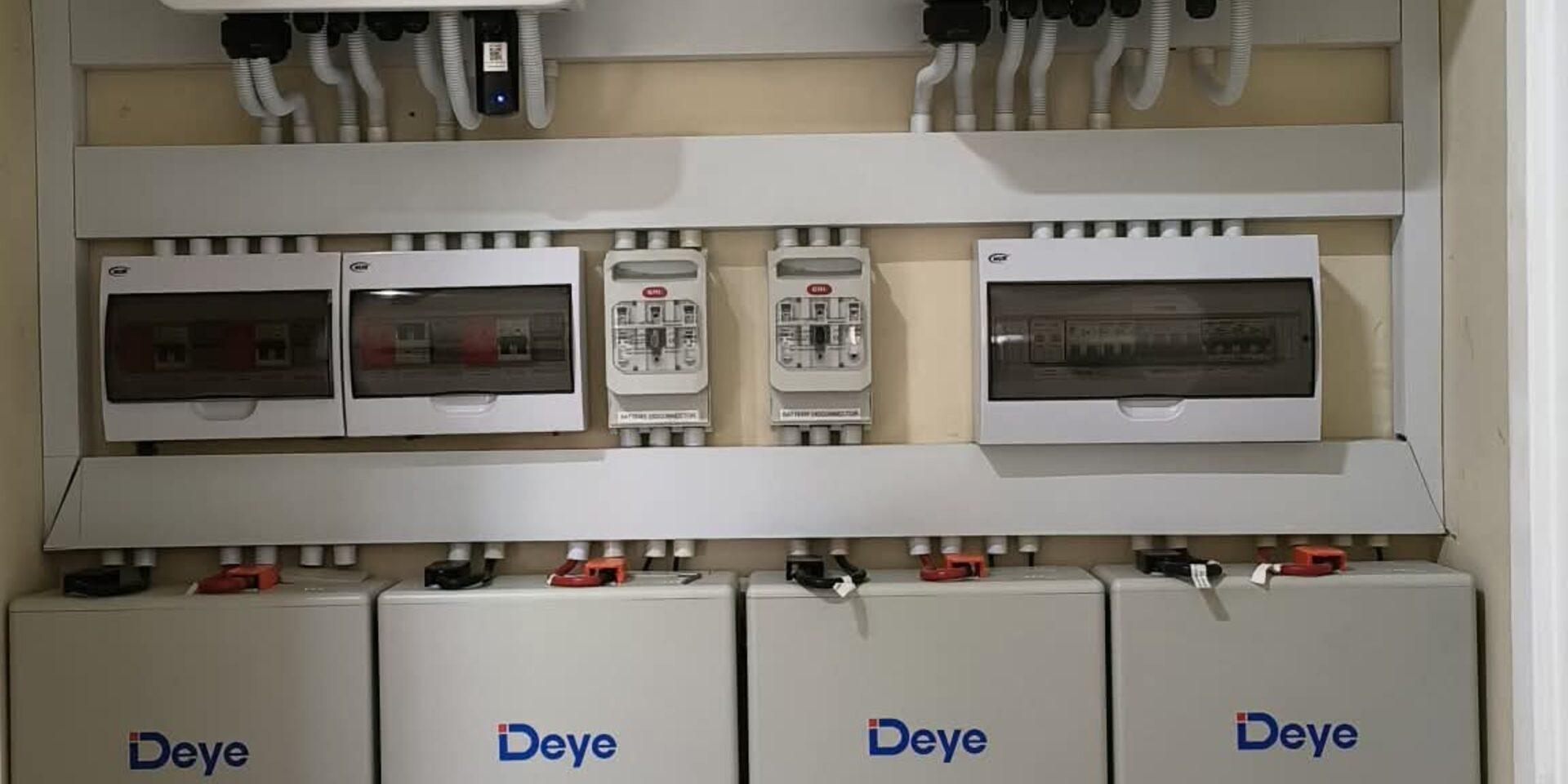 Inverter and backup battery installation